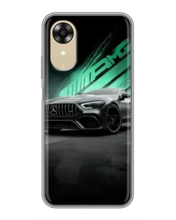 Чехол для OPPO A17k с картинкой «Темный Mercedes AMG»