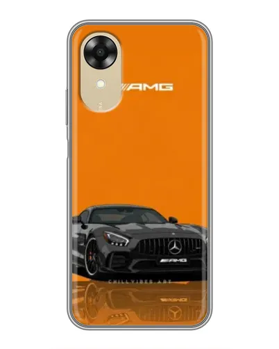 Чехол для OPPO A17k с картинкой «Оранжевый Mercedes AMG» Чехол для OPPO A17k с картинкой «Оранжевый Mercedes AMG»