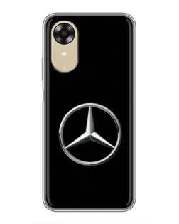 Чехол для OPPO A17k с картинкой «Mercedes классический лого»