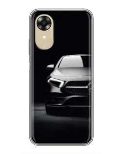 Чехол для OPPO A17k с картинкой «Свет фар Mercedes»
