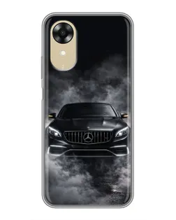 Чехол для OPPO A17k с картинкой «Mercedes в дыму»