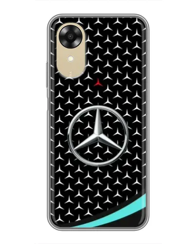 Чехол для OPPO A17k с картинкой «Mercedes — бирюзовый акцент» Чехол для OPPO A17k с картинкой «Mercedes — бирюзовый акцент»