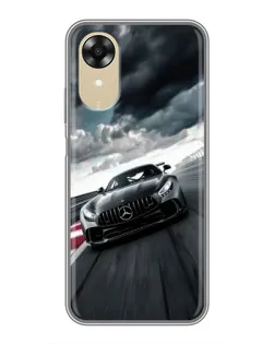 Чехол для OPPO A17k с картинкой «Гоночный Mercedes AMG»