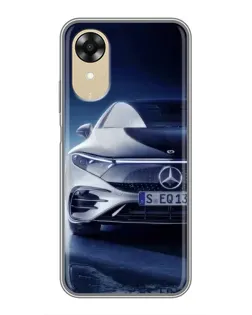 Чехол для OPPO A17k с картинкой «Mercedes EQ — будущее»