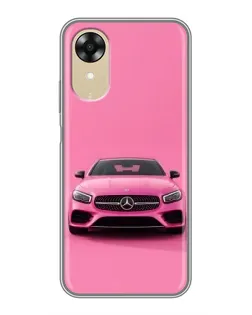 Чехол для OPPO A17k с картинкой «Розовый Mercedes AMG» Чехол для OPPO A17k с картинкой «Розовый Mercedes AMG»