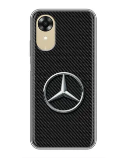 Чехол для OPPO A17k с картинкой «Карбоновый Mercedes стиль» Чехол для OPPO A17k с картинкой «Карбоновый Mercedes стиль»