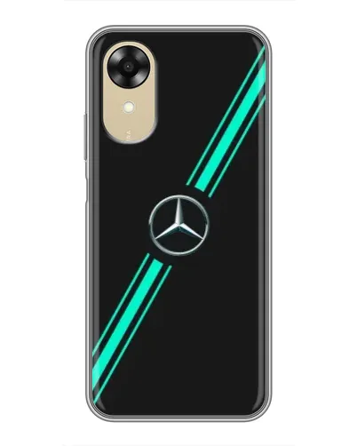 Чехол для OPPO A17k с картинкой «Спортивные линии Mercedes» Чехол для OPPO A17k с картинкой «Спортивные линии Mercedes»