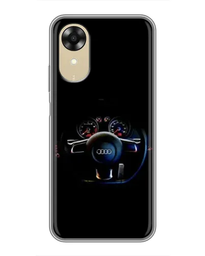 Чехол для OPPO A17k с картинкой «Салон Audi — руль» Чехол для OPPO A17k с картинкой «Салон Audi — руль»