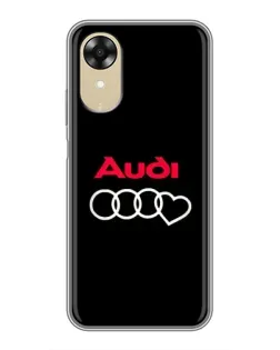 Чехол для OPPO A17k с картинкой «Логотип Audi Heart»