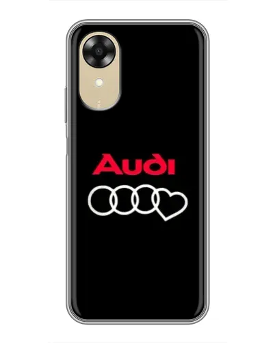 Чехол для OPPO A17k с картинкой «Логотип Audi Heart» Чехол для OPPO A17k с картинкой «Логотип Audi Heart»