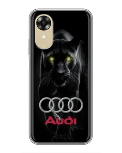 Чехол для OPPO A17k с картинкой «Пантера и Audi»