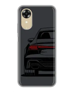 Чехол для OPPO A17k с картинкой «Задняя часть Audi — арт»