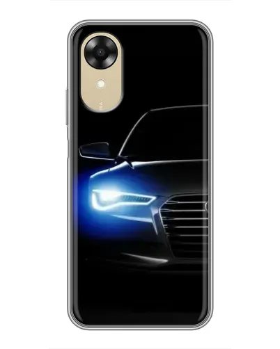 Чехол для OPPO A17k с картинкой «Неоновый взгляд Audi» Чехол для OPPO A17k с картинкой «Неоновый взгляд Audi»