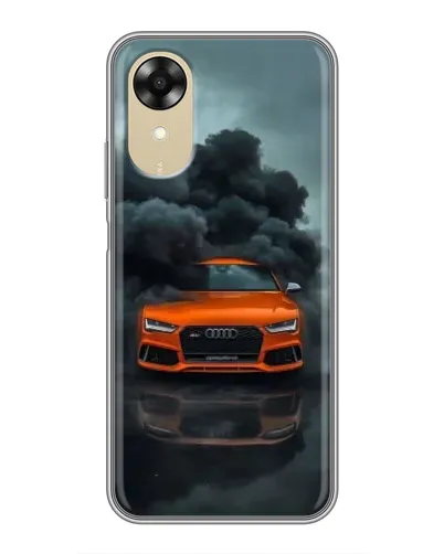 Чехол для OPPO A17k с картинкой «Audi в облаках дыма» Чехол для OPPO A17k с картинкой «Audi в облаках дыма»