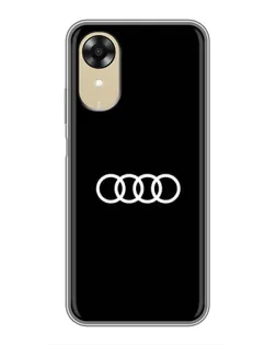 Чехол для OPPO A17k с картинкой «Audi White Logo»