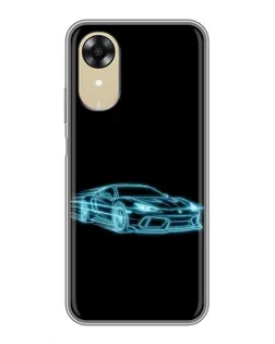Чохол для OPPO A17k з картинкою «Неоновий контур Lamborghini» Чохол для OPPO A17k з картинкою «Неоновий контур Lamborghini»