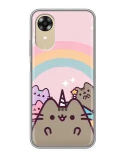Чехол для OPPO A17k с картинкой «Единорог Pusheen»