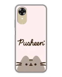 Чехол для OPPO A17k с картинкой «Pusheen логотип»