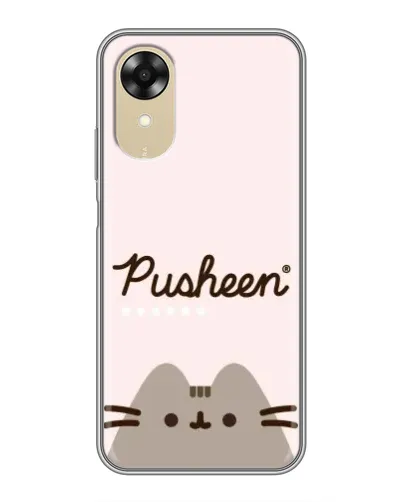 Чехол для OPPO A17k с картинкой «Pusheen логотип»