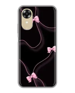 Чехол для OPPO A17k с картинкой «Розовые ленты»