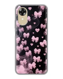 Чехол для OPPO A17k с картинкой «Неоновое кружево»