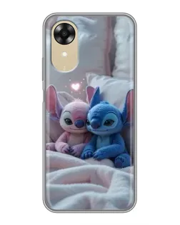 Чохол для OPPO A17k з картинкою «Плюшеві Стіч Ангел»