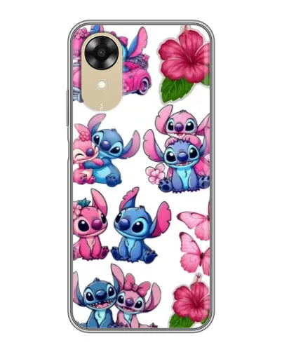 Чохол для OPPO A17k з картинкою «Стікери Stitch та Angel» Чохол для OPPO A17k з картинкою «Стікери Stitch та Angel»
