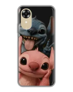 Чохол для OPPO A17k з картинкою «Стіч та Ангел»