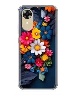 Чехол для OPPO A17k с картинкой «Цветочная феерия»