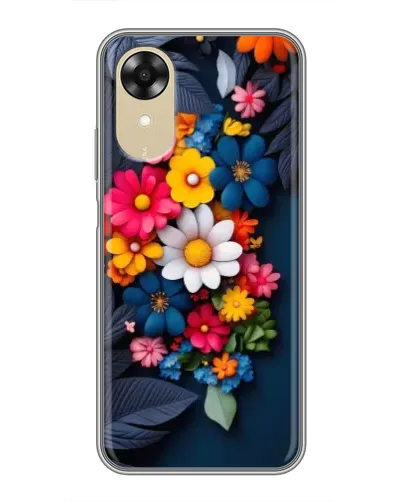 Чехол для OPPO A17k с картинкой «Цветочная феерия»