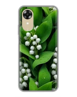 Чехол для OPPO A17k с картинкой «Ландыши в зелени»