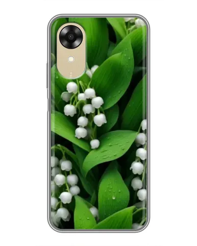 Чехол для OPPO A17k с картинкой «Ландыши в зелени»