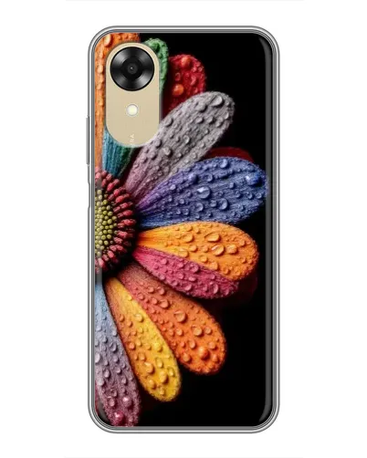 Чехол для OPPO A17k с картинкой «Радужный цветок»