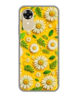 Чехол для OPPO A17k с картинкой «Ромашковое солнце»
