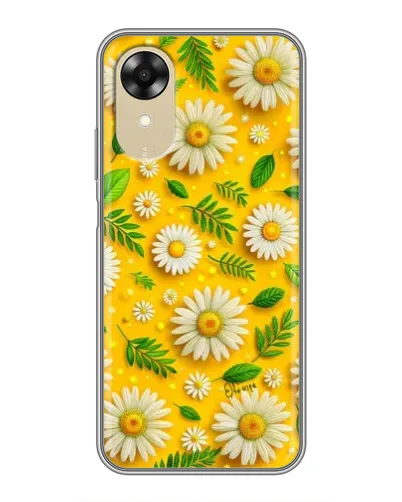 Чехол для OPPO A17k с картинкой «Ромашковое солнце»