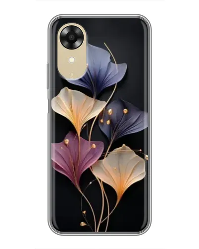 Чехол для OPPO A17k с картинкой «Лиловые цветы грации»