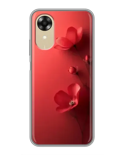 Чехол для OPPO A17k с картинкой «Маковые соцветия»