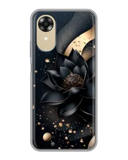 Чехол для OPPO A17k с картинкой «Черный лотос»