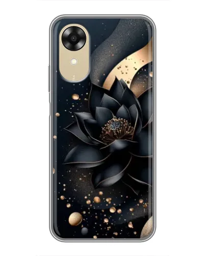 Чехол для OPPO A17k с картинкой «Черный лотос»