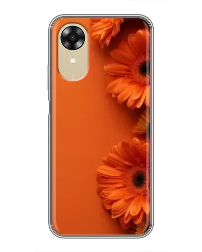 Чехол для OPPO A17k с картинкой «Оранжевые герберы»