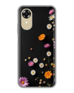 Чехол для OPPO A17k с картинкой «Цветочная композиция»