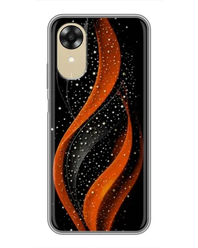 Чехол для OPPO A17k с картинкой «Огненная звездная волна»