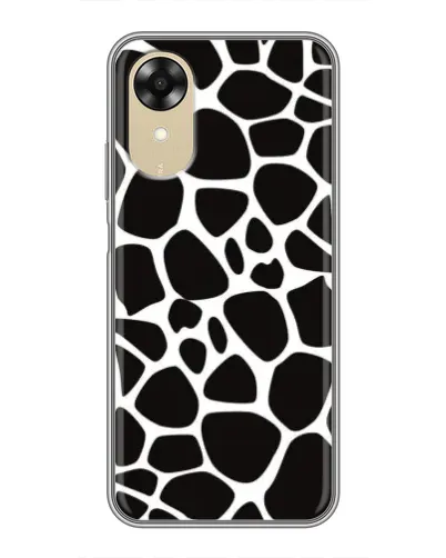 Чехол для OPPO A17k с картинкой «Черно-белый жираф»