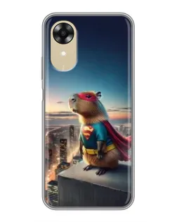 Чохол для OPPO A17k з картинкою «Капі-мен супергерой»