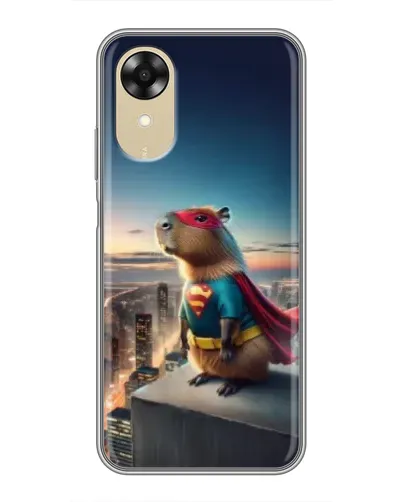 Чехол для OPPO A17k с картинкой «Капи-мен супергерой» Чехол для OPPO A17k с картинкой «Капи-мен супергерой»