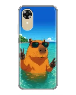 Чохол для OPPO A17k з картинкою «Морська капібара»