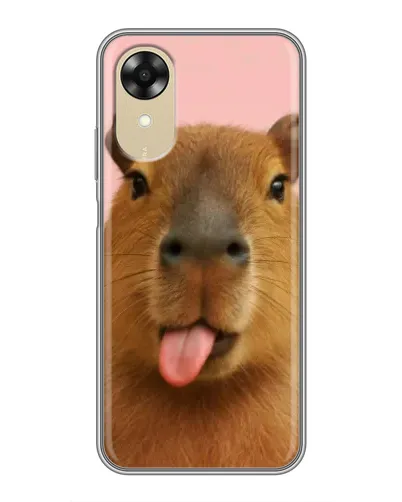 Чехол для OPPO A17k с картинкой «Капибара с языком» Чехол для OPPO A17k с картинкой «Капибара с языком»