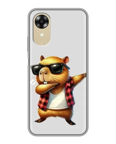 Чехол для OPPO A17k с картинкой «Капибара рэпер даб» Чехол для OPPO A17k с картинкой «Капибара рэпер даб»