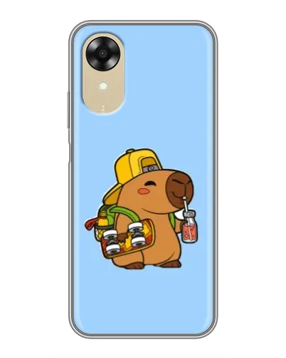 Чехол для OPPO A17k с картинкой «Капибара на скейте» Чехол для OPPO A17k с картинкой «Капибара на скейте»