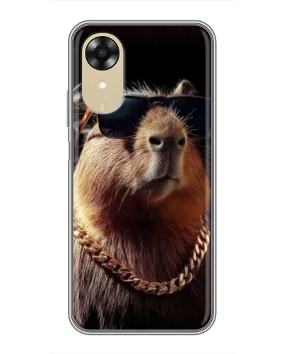 Чехол для OPPO A17k с картинкой «Капибара золотая цепь» Чехол для OPPO A17k с картинкой «Капибара золотая цепь»